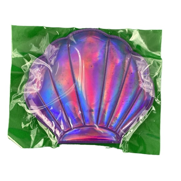 Purple Holographic Sea Shell Compact Mirror - Picture 14 of 15